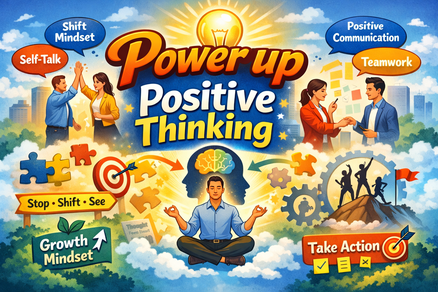 คิดบวกอย่างมีพลัง เพื่อการทำงานที่ดีขึ้น